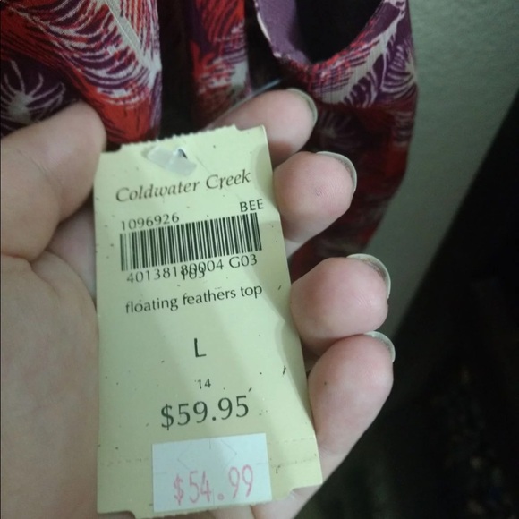 New feather pattern blouse - Picture 4 of 4